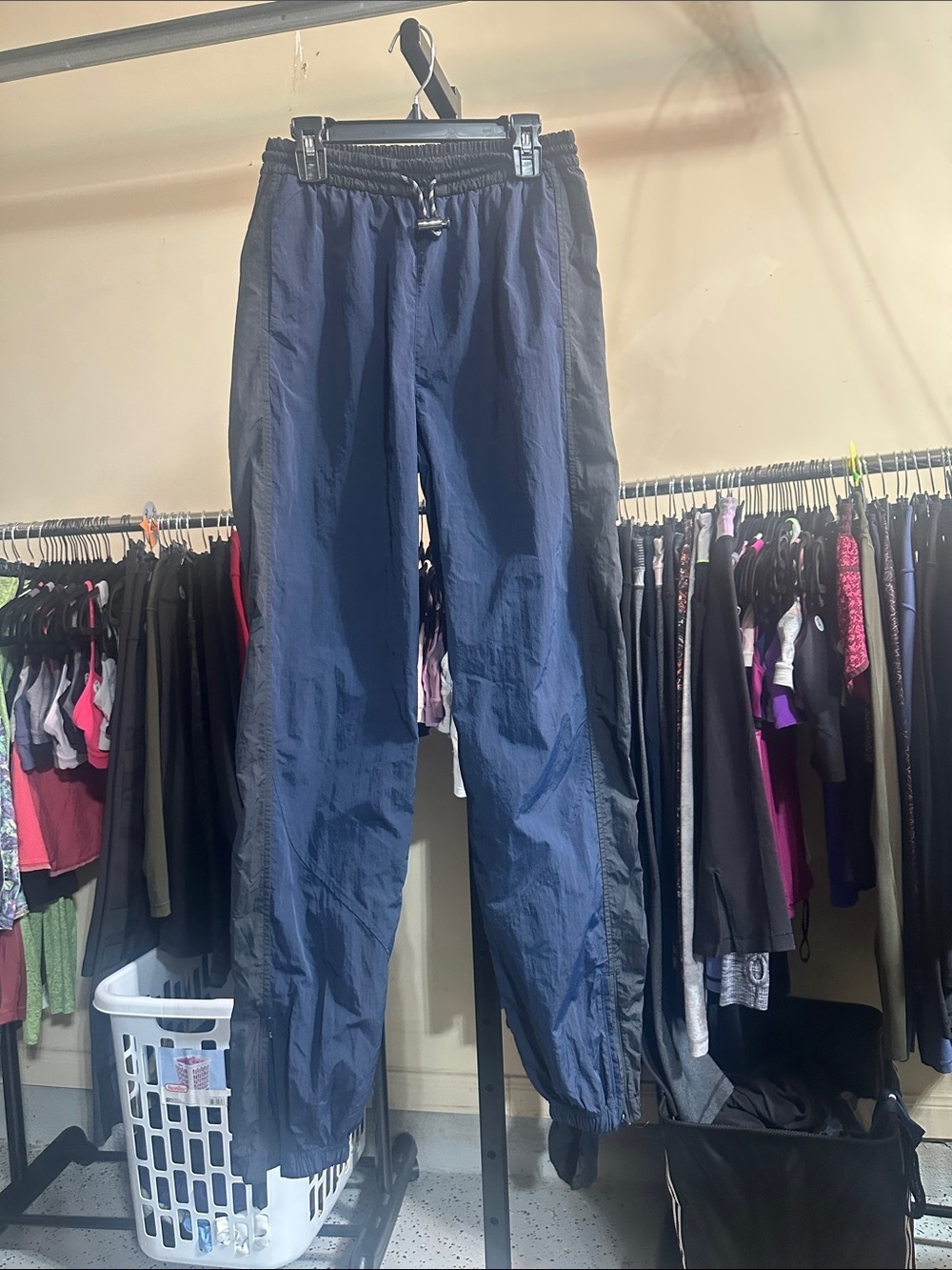 lululemon athletica Navy and Black Windbreaker Joggers